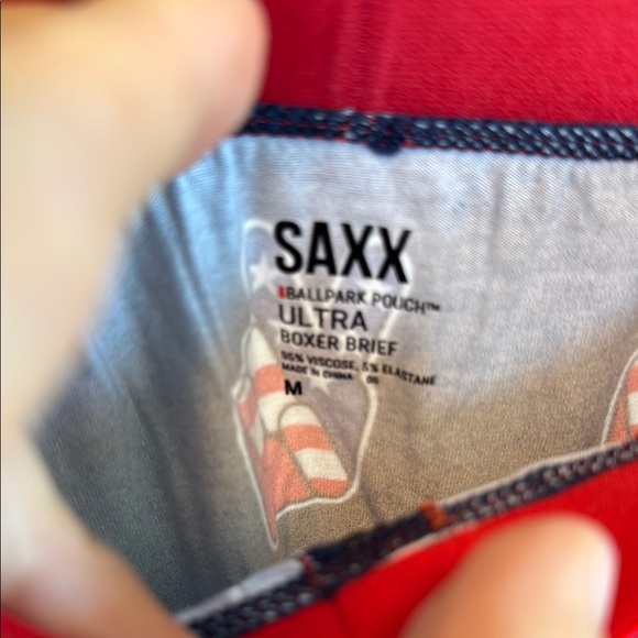 Saxx Blue and Red Underwear - Picture 2 of 4